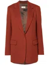 Dries Van Noten 9201 Tailored Jacket Flap Pockets In Red