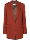 Dries Van Noten Single-breasted Wool Jacket With Structured Shoulder Pads