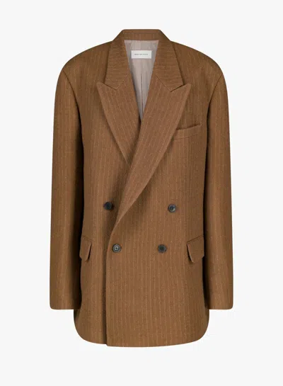 Dries Van Noten 00720 Bishop 2042 M.w.jacket Clothing In Brown