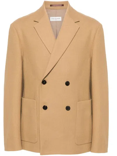 Dries Van Noten 00730 Barleys 9236 M.w.jacket In Brown