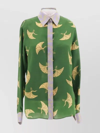 Dries Van Noten 00800-chevy 8141 W.w.shirt In Green