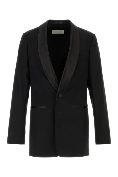 DRIES VAN NOTEN DRIES VAN NOTEN BLACK WOOL BLEND BARTUX BLAZER