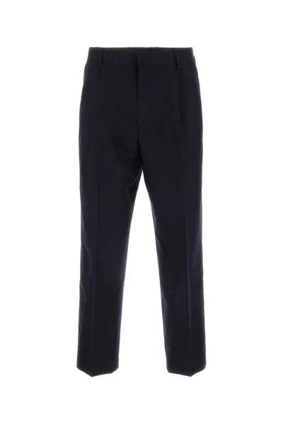 DRIES VAN NOTEN DRIES VAN NOTEN MIDNIGHT BLUE WOOL PELLOW PANT