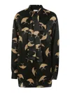 Dries Van Noten Long-sleeved Shirt In Negro