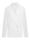 Dries Van Noten 01000-caplana 8329 Cotton Popeline In White