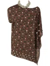 Dries Van Noten Clavier Abstract-print Sequined Halter Top