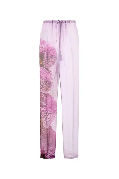Dries Van Noten 01110-pachas 1226 W.w.pants In Purple