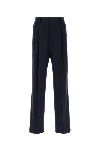 DRIES VAN NOTEN DRIES VAN NOTEN NAVY BLUE WOOL PANROM PANT