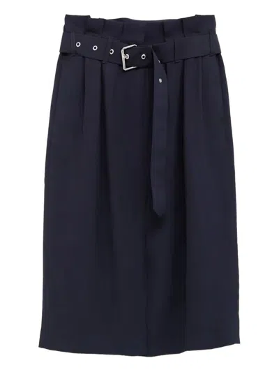 Dries Van Noten 01210-seaches 1503 W.w.skirt In Blue