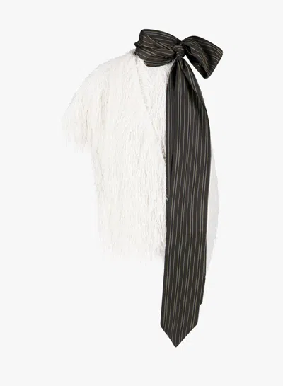 Dries Van Noten 01285 Cresta Bis 2031 W.w. Top In White