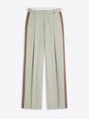 Dries Van Noten Belt Ring Casual Pants In Grey