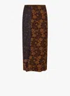 Dries Van Noten Spa Printed Chiffon Midi Wrap Skirt