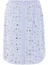 Dries Van Noten Embellished Elastic Waistband Skirt With Button Detailing
