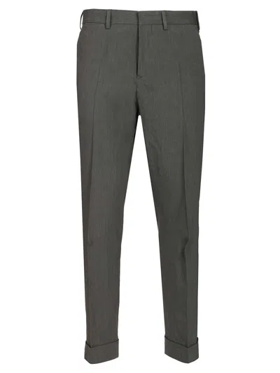 Dries Van Noten 01510-philip 3237 M.w.pants Trousers Grey In Green