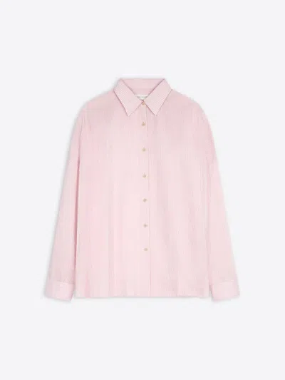 Dries Van Noten Oversized Striped Cotton-blend Shirt In Multi