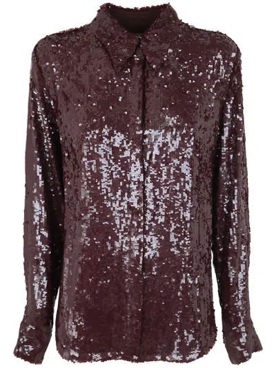 Dries Van Noten 01630 Chowy Emb 7351 Shirt In Brown