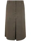 Dries Van Noten Sulia Skirt With Slits And Pockets In Multi