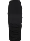 Dries Van Noten Skirt With Drape In Black