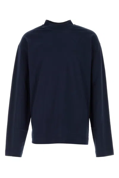 DRIES VAN NOTEN DRIES VAN NOTEN NAVY BLUE COTTON OVERSIZE HEGER T-SHIRT