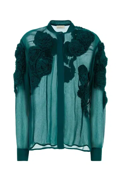 Dries Van Noten 02110-chowsa Emb 3376 W W Shirt In Green