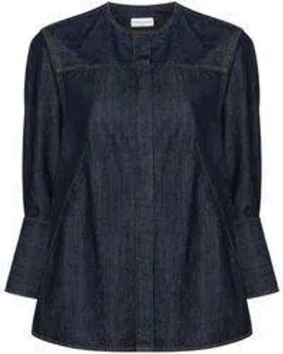 Dries Van Noten 02220clarissa Denim 9381 W.w.shirt Clothing In Blue