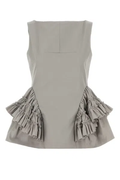 Dries Van Noten 02350-casey 3305 W W Top In Gray