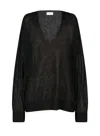 Dries Van Noten V-neck Sweater In Black