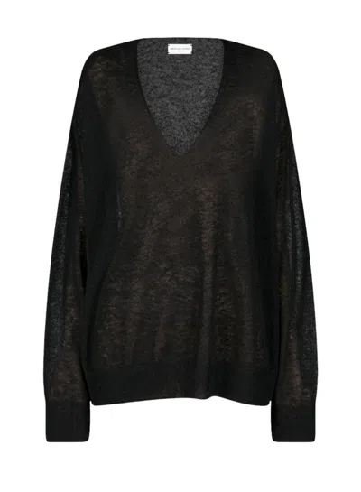 Dries Van Noten 02960tamsim 9723 W.k.sweater Clothing In Black