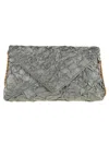 Dries Van Noten Womens Raffia Envelope Crinkled Woven Clutch Bag In Raf