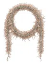 Dries Van Noten Beaded Jewel Scarf Necklace Bronze Finish In Multicolor