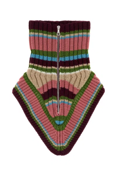 Dries Van Noten 04330-morriso Stripe 4708 M.k.collar In Brown