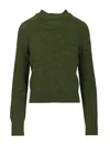 Dries Van Noten 09320-texas 2709 Crewneck Sweater Knitwear Green In Green