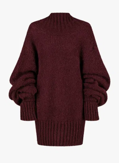 Dries Van Noten 09520 Teruel 2733 W.k.sweater Clothing In Burgundy