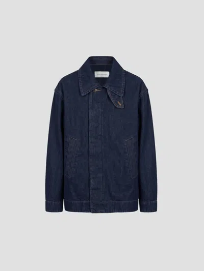 Dries Van Noten 100% Cotton Denim Jacket In Blue