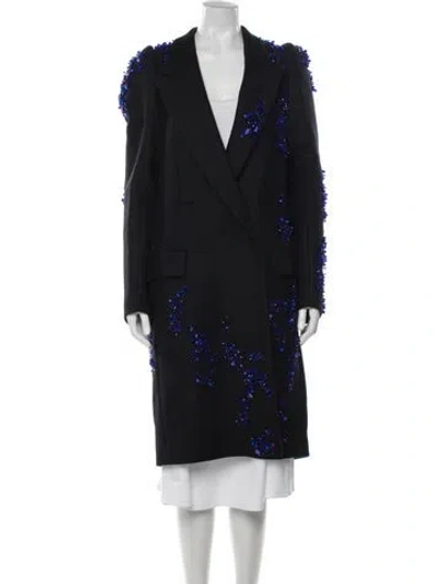 Pre-owned Dries Van Noten 2024 Wool Coat In Black