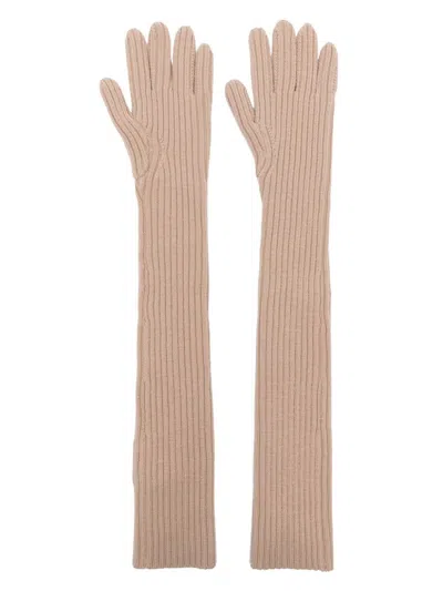 DRIES VAN NOTEN 02760.MUSK 9706 GLOVES,242.021236.9706 103 BEIGE