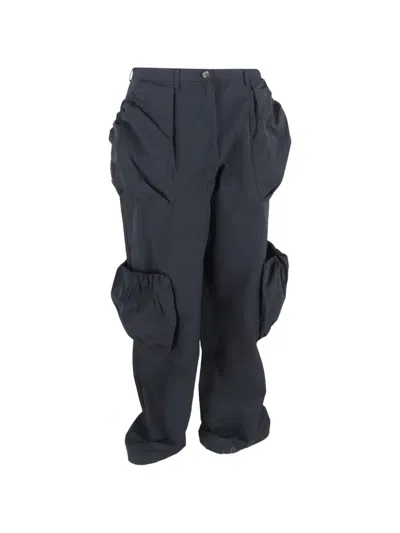 Pre-owned Dries Van Noten 3d-pocket Cargo Trousers In Black