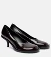 Dries Van Noten 60 Leather Pumps In Red