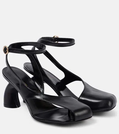 DRIES VAN NOTEN 75 LEATHER SANDALS