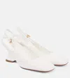 Dries Van Noten Wedges 75 Aus Leder In Weiss