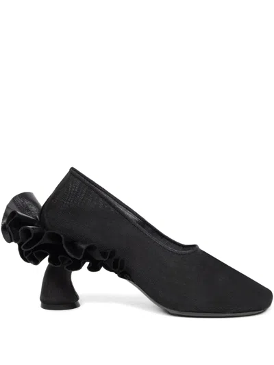 Dries Van Noten 75mm Leather Pumps In Black