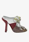 Dries Van Noten Patchwork Leather Mules With Decoration In Multi