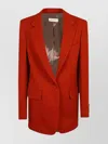Dries Van Noten 9201 Tailored Jacket Flap Pockets In Red