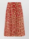 Dries Van Noten A-line Silhouette Animal Print Skirt
