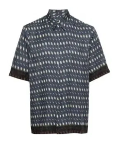 Dries Van Noten A Short Sleeved Shirt In Black