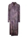 Dries Van Noten Abrigo Corto - Negro In Purple