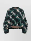 Dries Van Noten Abstract Pattern Long Sleeve Relaxed Sweatshirt In Green