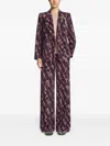 Dries Van Noten Double-breasted Corduroy Blazer Pockets In Purple
