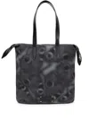 Dries Van Noten Men Printed Cotton Denim Tote Bag In Grey