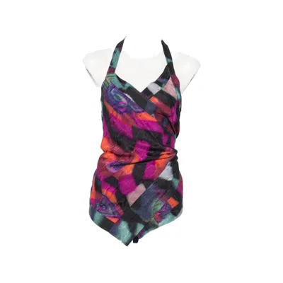 Dries Van Noten Abstract-print Halterneck Top In Multi